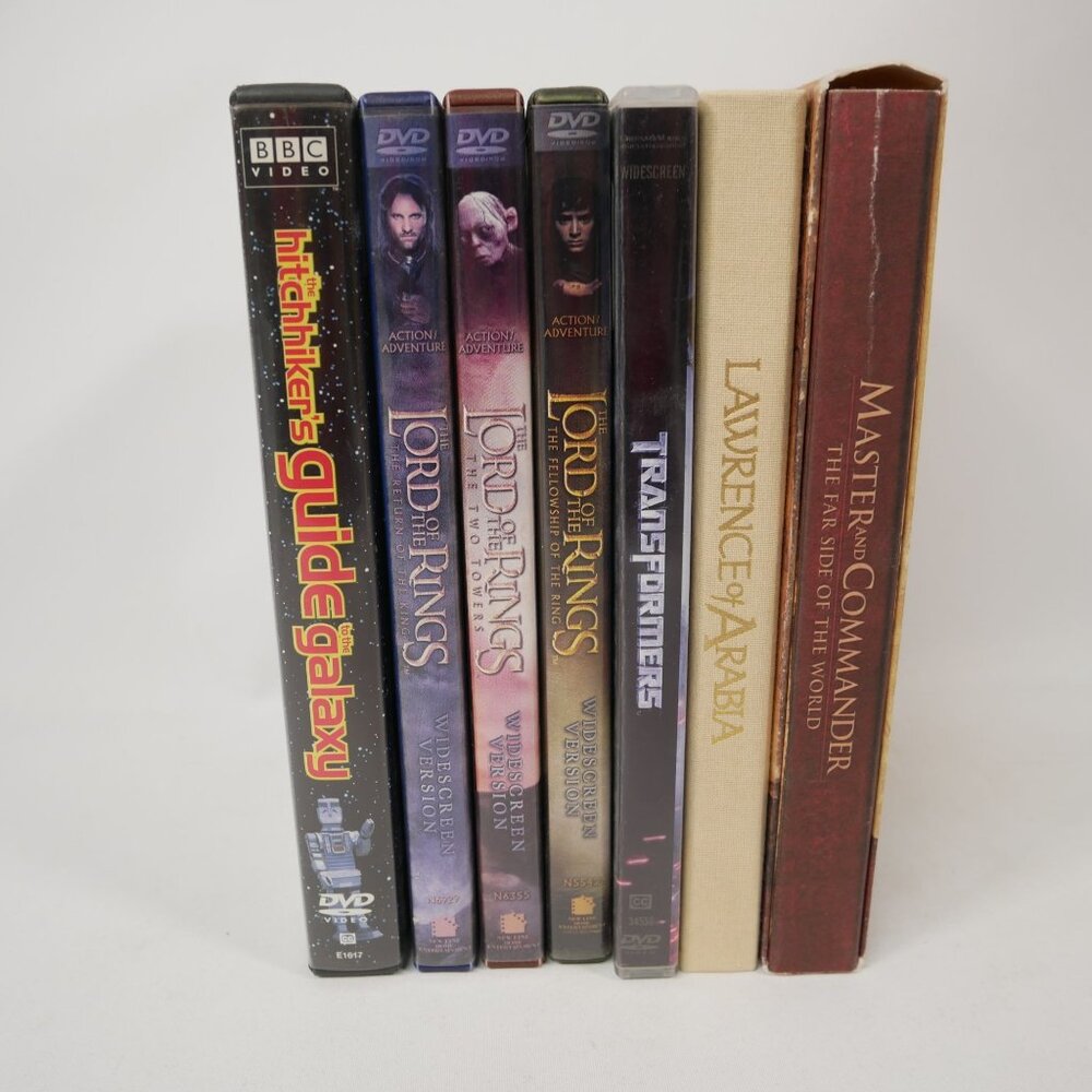 Personal Favorites DVD Lot of 7 Movies w/ LotR Hitchhikers Guide & More TESTED